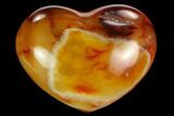 Colorful Carnelian Agate Heart #125765-1